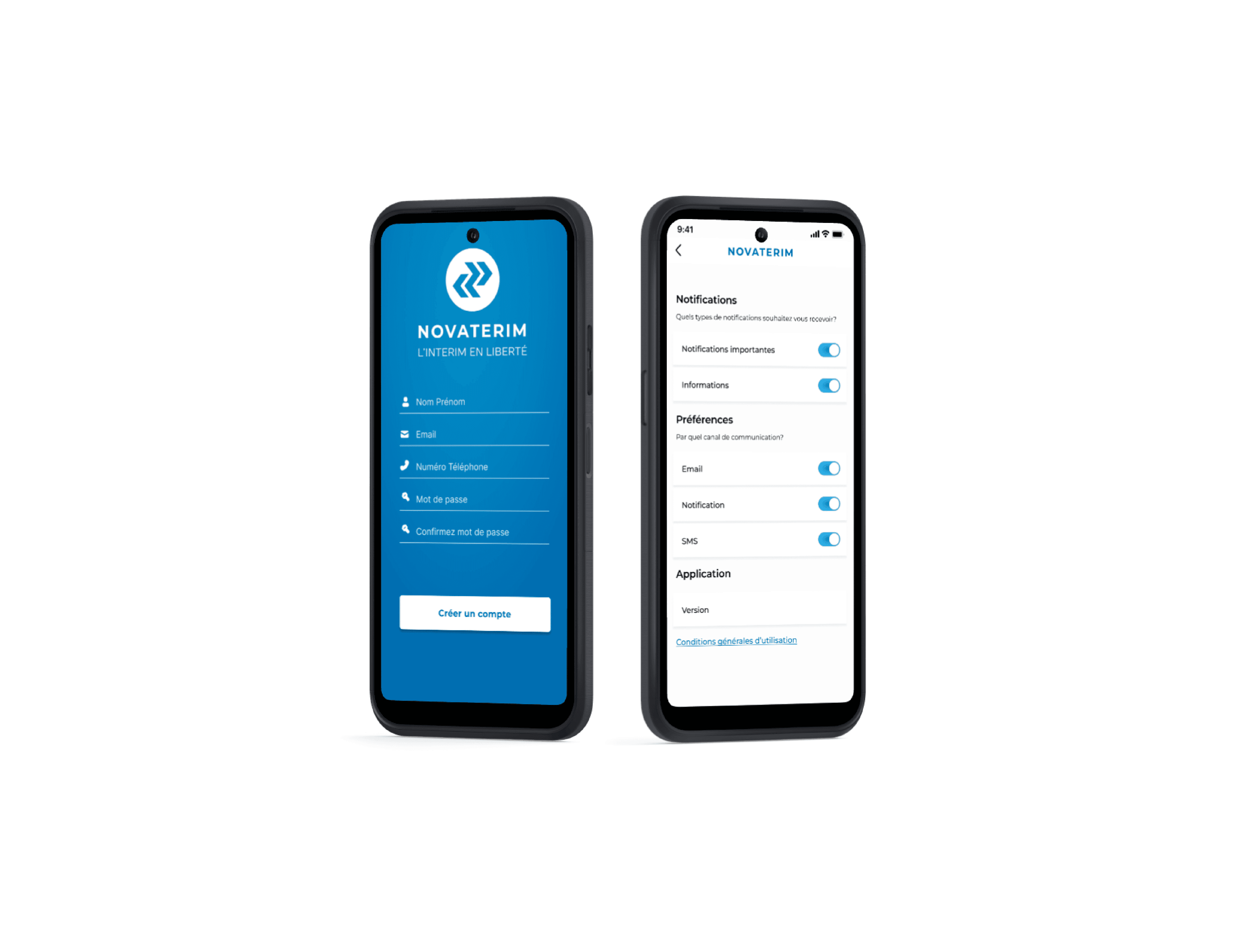 Novaterim Mobile App Card